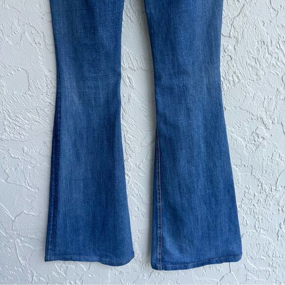 RAG & BONE Jeans Women 28 Flare Bell Distressed Western Country Boho Festival - Picture 8 of 11